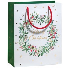Подаръчна торбичка Zoewie - Merry Christmas, 17 x 9 x 22.5 cm