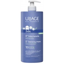 Почистващ душ-крем за бебета Uriage - С отмиване, 1 l