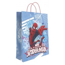 Подаръчна торбичка S. Cool - Ultimate Spider-Man, светлосиня, XL