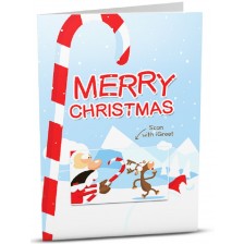 Поздравителна картичка iGreet - Дядо Коледа пристига -1