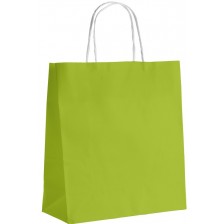 Подаръчна торбичка Giftpack - 35 x 14 x 40 cm, с усукани дръжки, светлозелена