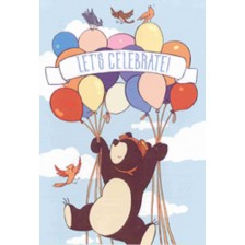 Поздравителна картичка iGreet - Празник с мечо