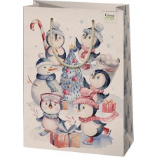 Подаръчна торбичка Cardex - Пингвини, L -1