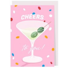 Поздравителна картичка Creative Goodie - Cheers to you -1