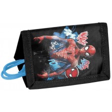 Портмоне с връзка Paso Spider-Man - черно