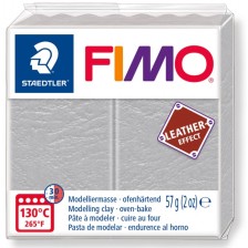 Полимерна глина Staedtler Fimo - Leather 8010, 57g, сива