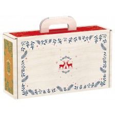 Подаръчна кутия Giftpack Bonnes Fêtes - Еленчета, 33 cm -1