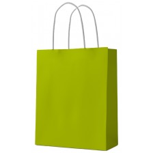 Подаръчна торба S. Cool - крафт, зелена, М -1