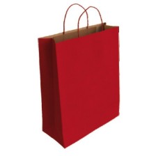 Подаръчна торбичка IPA - Крафт, червена, M -1