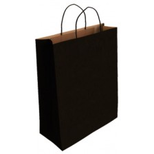 Подаръчна торбичка IPA - Крафт, черна, L -1