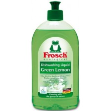 Препарат за миене на съдове Frosch - Зелен лимон, 500 ml -1