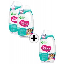 Промо пакет 2+1 Teo Bebe & Family - Гел за пране с Лайка, 1.8 l