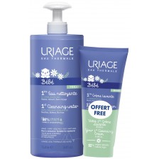 Промо пакет Uriage - Почистваща вода за бебета 1L, с подарък Crеme Lavante 200 ml -1