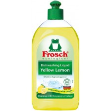 Препарат за миене на бебешки съдове Frosch - Жълт лимон, 500 ml