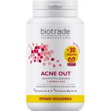 Biotrade Acne Out Хранителна добавка, 60 + 30 капсули -1