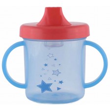 Преходна чаша с дръжки Lorelli Baby Care - 210 ml, Синя  -1