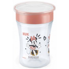 Преходна чаша NUK - Magic Cup, 8 m+, 230 ml, Minnie  -1