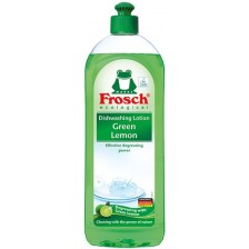 Препарат за миене на бебешки съдове Frosch - Зелен лимон, 750 ml