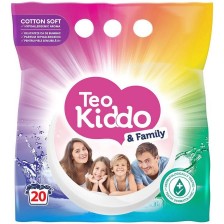 Прах за пране Teo Kiddo - Cotton soft, 20 пранета, 1.5 kg -1
