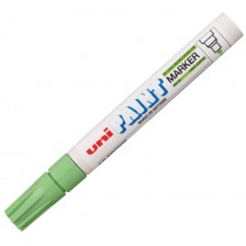 Перманентен маркер Uniball на маслена основа – Светлозелен -1