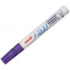 Перманентен маркер Uniball на маслена основа – Виолетов -1