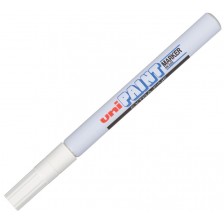 Перманентен маркер Uniball на маслена основа – Бял, 0.8 mm -1
