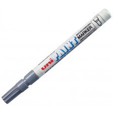 Перманентен маркер Uniball на маслена основа – Сив -1