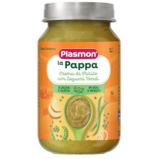 Пюре Plasmon - Картофено пюре с грах и зелен фасул, 7+ м, 200 g -1