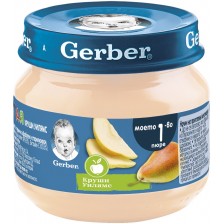 Плодово пюре Nestlé Gerber - Круши Уилямс, 80 gr