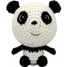 Ръчно плетена играчка Wild Planet - Панда, 12 cm -1