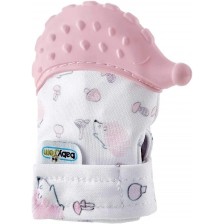 Ръкавица за чесане на зъбки BabyJem - Таралеж, Pink