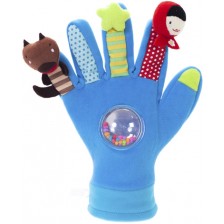 Ръкавица с кукли Eurekakids, синя -1
