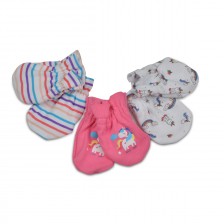 Ръкавици за новородено Cangaroo - Kay, 3 чифта, розови