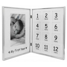 Рамка за бебешки снимки Zilverstad - 1-ва годинка