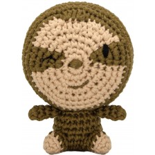 Ръчно плетена играчка Wild Planet - Ленивец, 12 cm