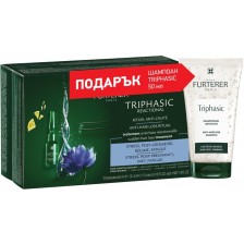 René Furterer Triphasic Комплект - Серум против реакционен косопад и Шампоан, 12 x 5 + 50 ml / лимитирано / -1