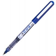 Ролер Deli Think - EQ20030, 0.5 mm, пишещ в синьо -1