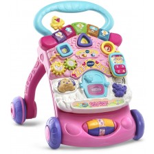 Проходилка за бутане Vtech - Образователна, розова -1