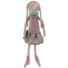 Парцалена кукла The Puppet Company - Розово момиче, 38 cm -1