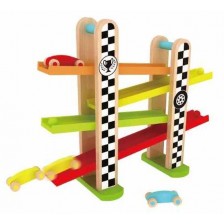 Детска дървена играчка Classic World - Състезателна писта