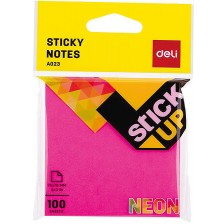 Самозалепващи листчета Deli Stick Up - EA02302, неон, розови