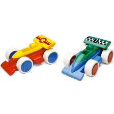 Състезателни колички Viking Toys, 4 броя, 15 cm