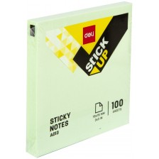 Самозалепващи листчета Deli Stick Up - EA01303, пастел, зелени