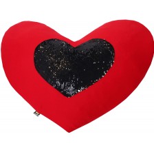 Плюшено сърце Whome - Св. Валентин, Black Pearl