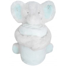 Сет играчка с одеяло KikkaBoo - Elephant Time
