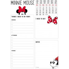 Седмичен планер Grupo Erik - Minnie Mouse Rock the Dots, A5, 54 листа -1