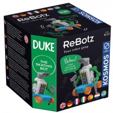 Сглобяема играчка Kosmos ReBotz - Робот Дюк скейтър -1