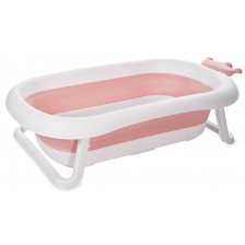 Сгъваема вана с оттичане Lorelli - Royal, 83 cm, розова -1