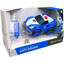 Сглобяема играчка Raya Toys - Полицейска кола City Police -1