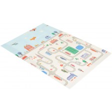 Сгъваемо термокилимче Moni Toys - Roads, 180 x 120 x 1 cm -1